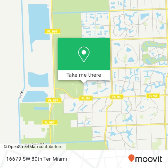 16679 SW 80th Ter map