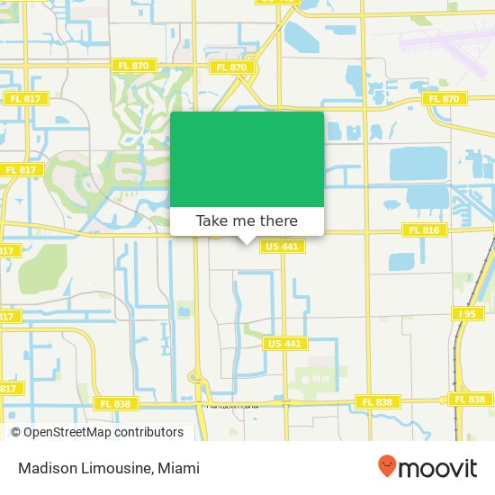 Mapa de Madison Limousine