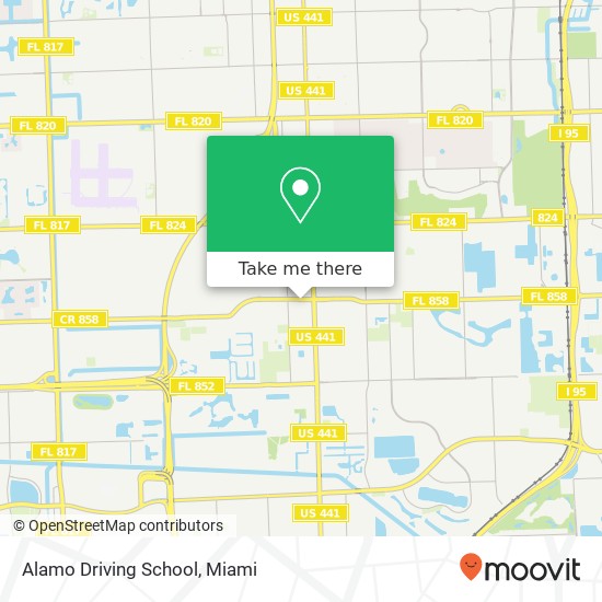 Alamo Driving School map