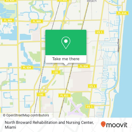 North Broward Rehabilitation and Nursing Center map