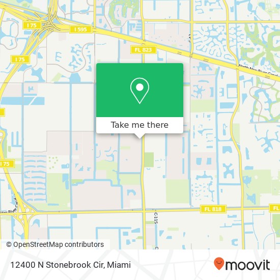 Mapa de 12400 N Stonebrook Cir