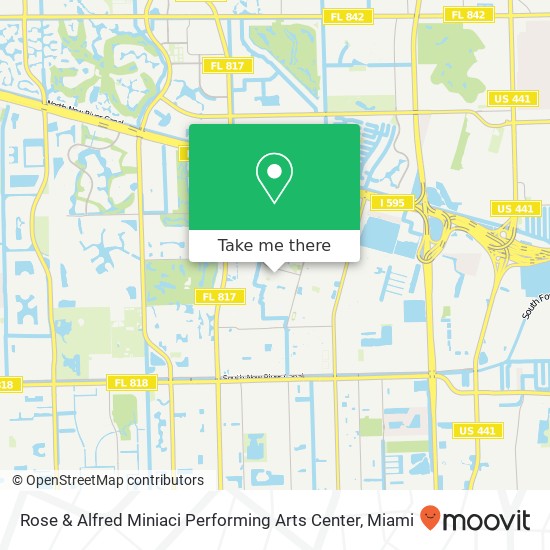 Rose & Alfred Miniaci Performing Arts Center map
