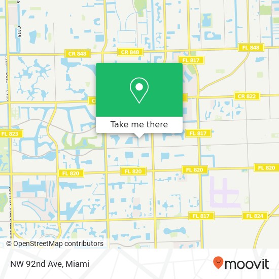 NW 92nd Ave map