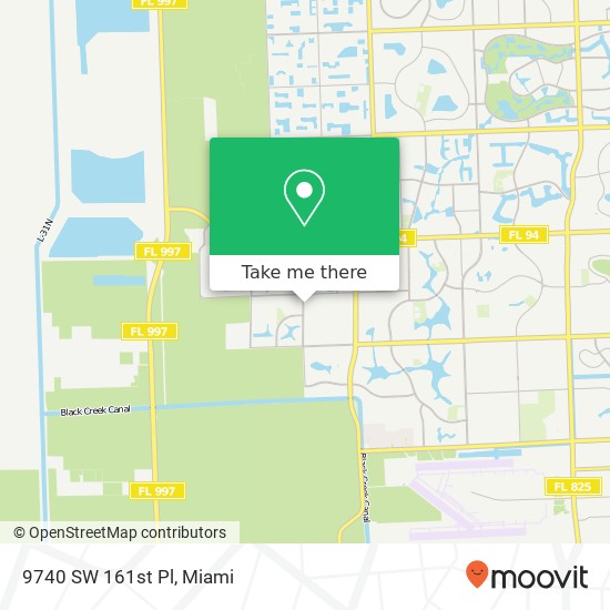 9740 SW 161st Pl map