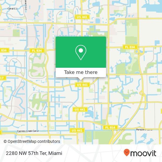 2280 NW 57th Ter map