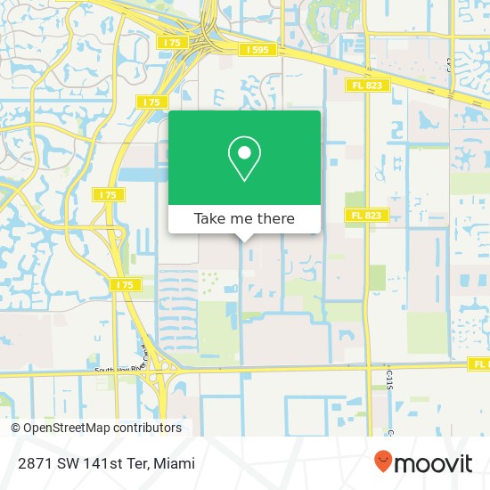 2871 SW 141st Ter map