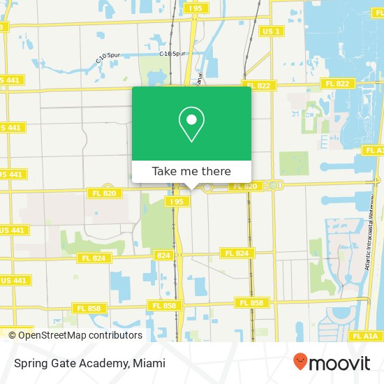 Mapa de Spring Gate Academy