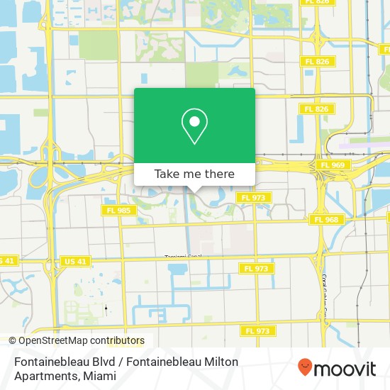 Fontainebleau Blvd / Fontainebleau Milton Apartments map