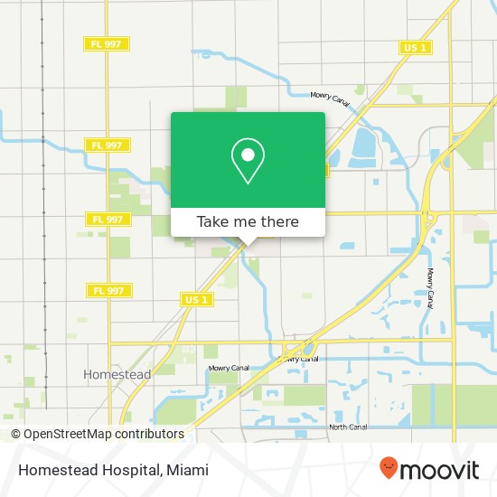 Mapa de Homestead Hospital