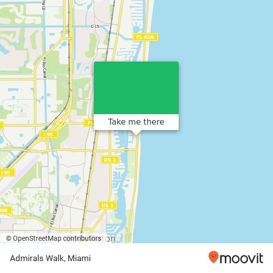 Mapa de Admirals Walk