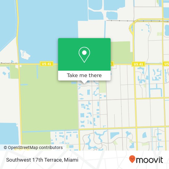 Mapa de Southwest 17th Terrace