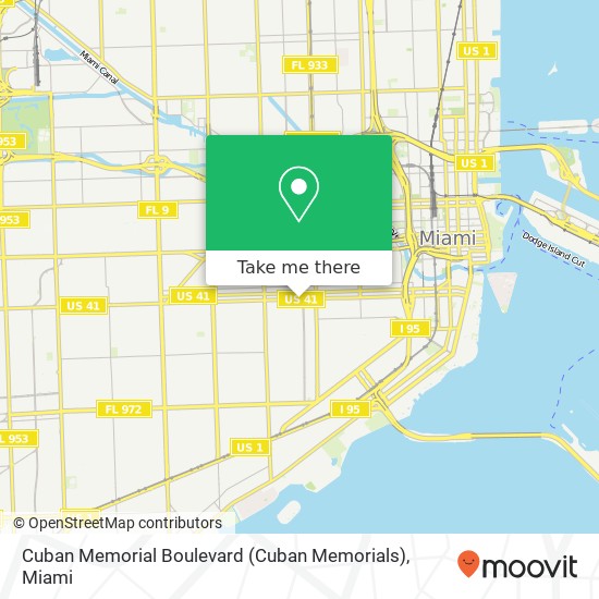 Mapa de Cuban Memorial Boulevard (Cuban Memorials)