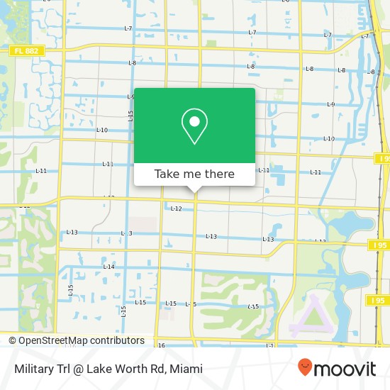 Military Trl @ Lake Worth Rd map