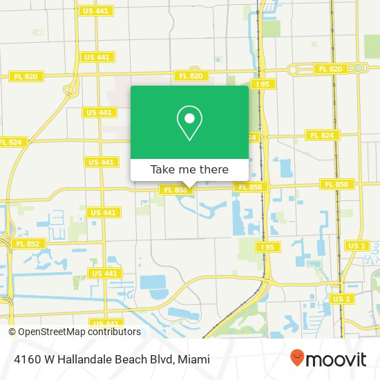 Mapa de 4160 W Hallandale Beach Blvd