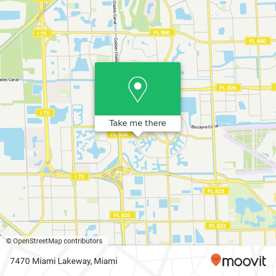 7470 Miami Lakeway map