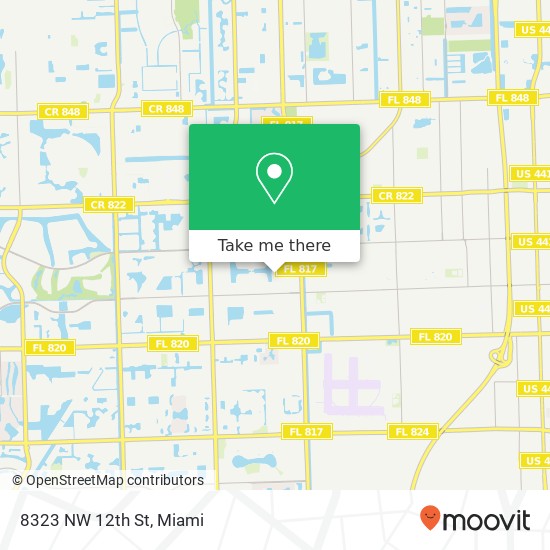 Mapa de 8323 NW 12th St