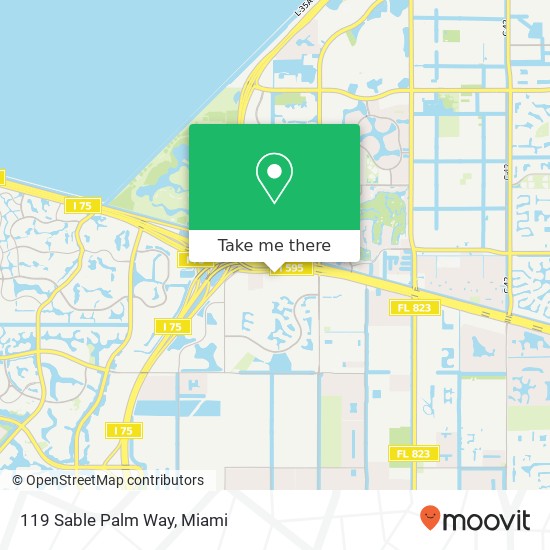 Mapa de 119 Sable Palm Way