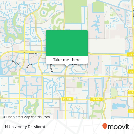 N University Dr map