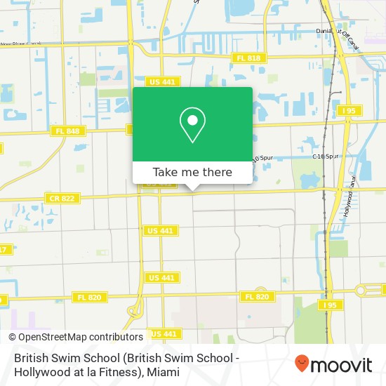 British Swim School (British Swim School - Hollywood at la Fitness) map