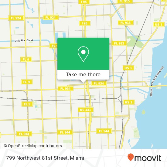 799 Northwest 81st Street map