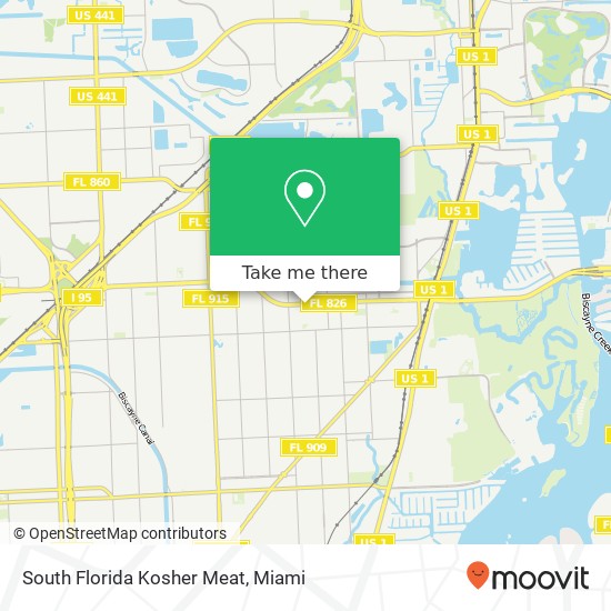 Mapa de South Florida Kosher Meat
