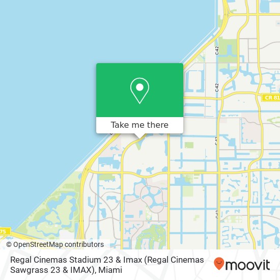 Mapa de Regal Cinemas Stadium 23 & Imax (Regal Cinemas Sawgrass 23 & IMAX)
