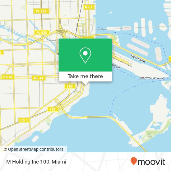 M Holding Inc 100 map