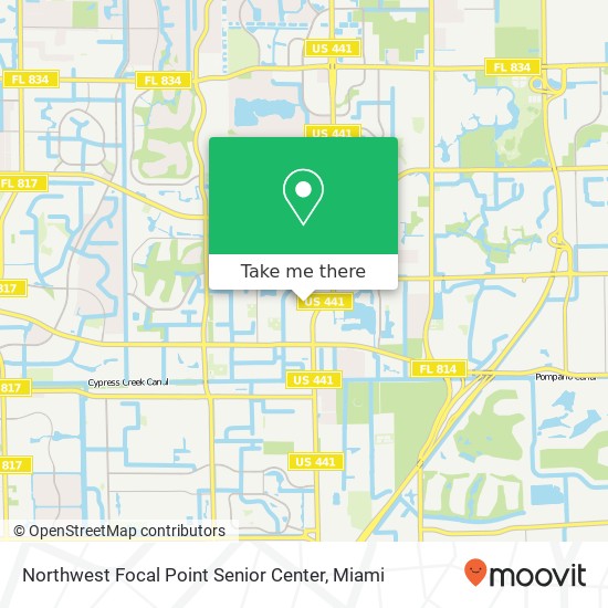 Northwest Focal Point Senior Center map