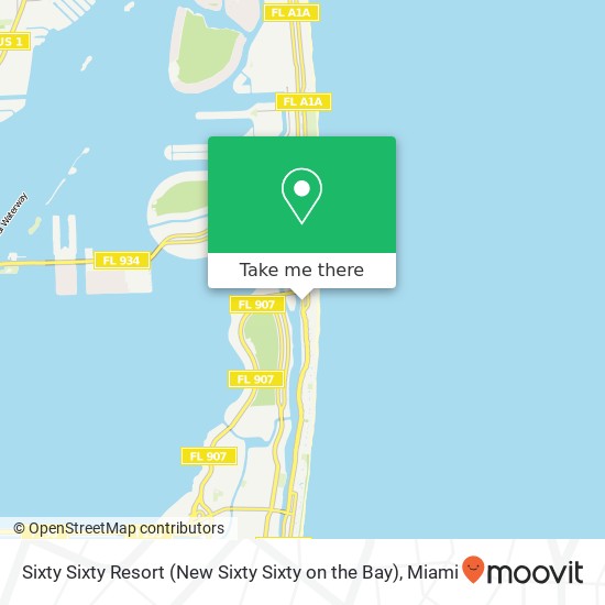 Mapa de Sixty Sixty Resort (New Sixty Sixty on the Bay)