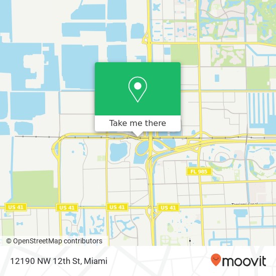 Mapa de 12190 NW 12th St