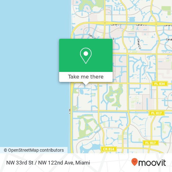 Mapa de NW 33rd St / NW 122nd Ave