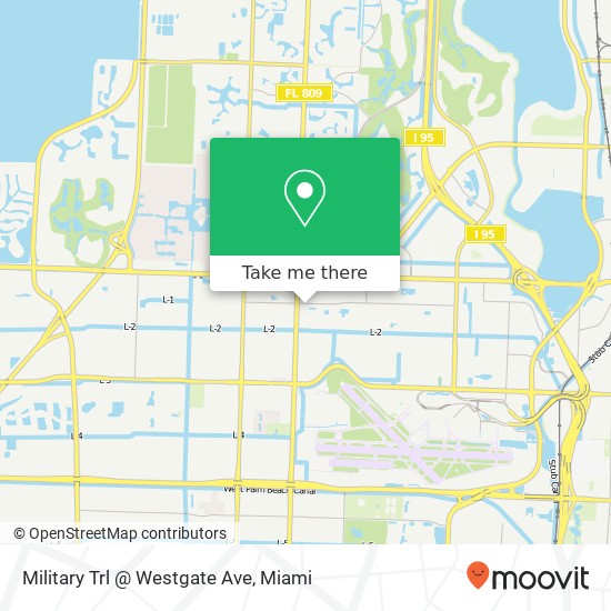 Mapa de Military Trl @ Westgate Ave