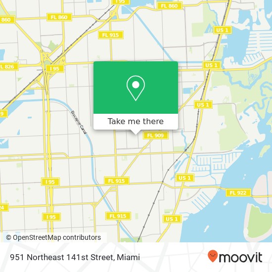 Mapa de 951 Northeast 141st Street