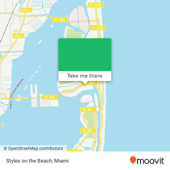 Styles on the Beach map