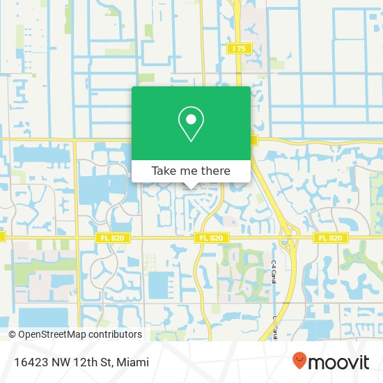 16423 NW 12th St map