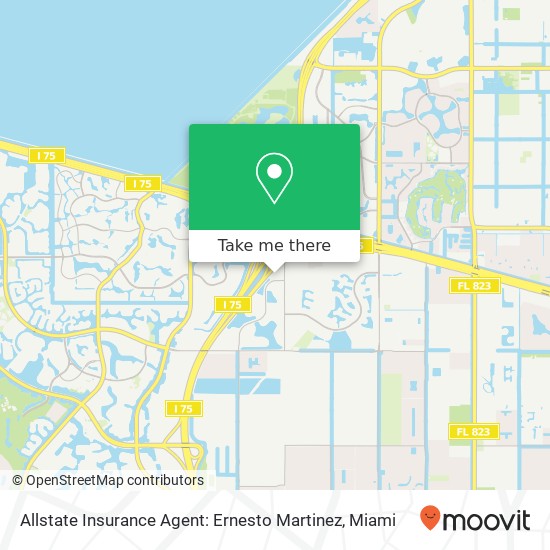 Allstate Insurance Agent: Ernesto Martinez map