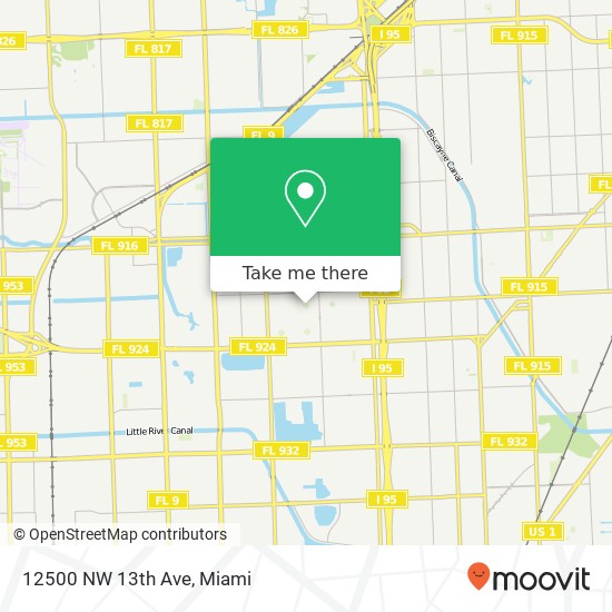 Mapa de 12500 NW 13th Ave