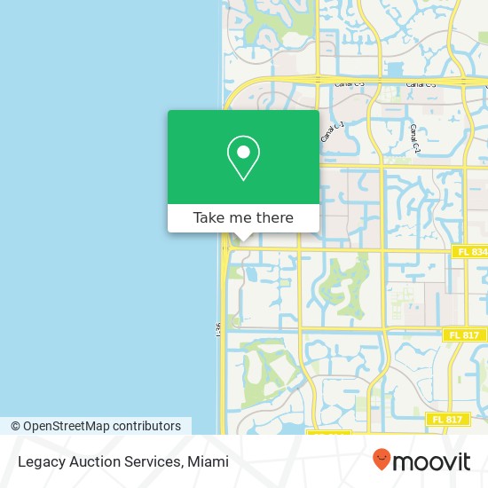 Mapa de Legacy Auction Services