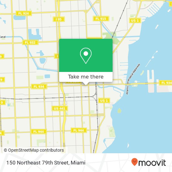 150 Northeast 79th Street map