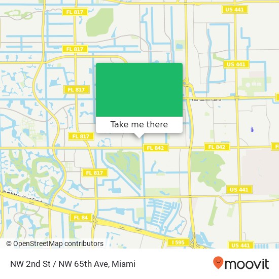 NW 2nd St / NW 65th Ave map