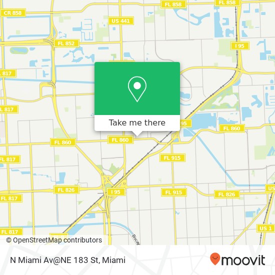 N Miami Av@NE 183 St map