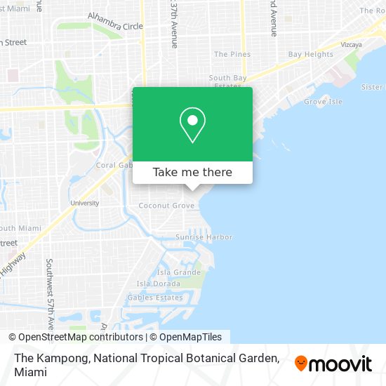 Mapa de The Kampong, National Tropical Botanical Garden
