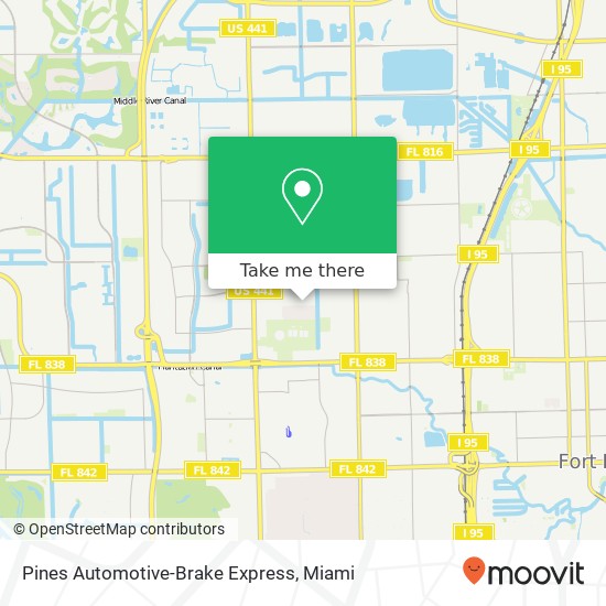 Pines Automotive-Brake Express map