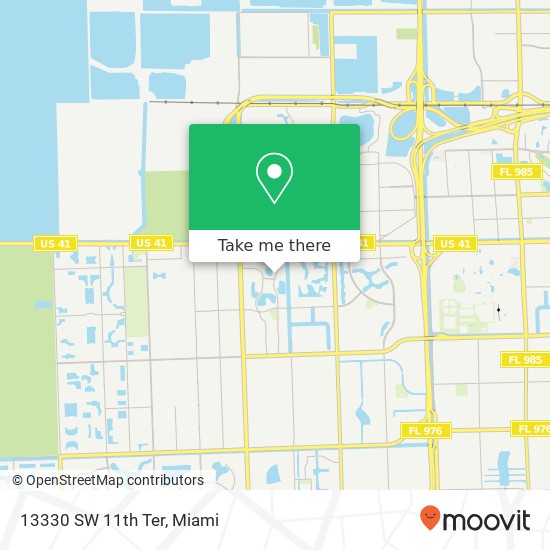 13330 SW 11th Ter map