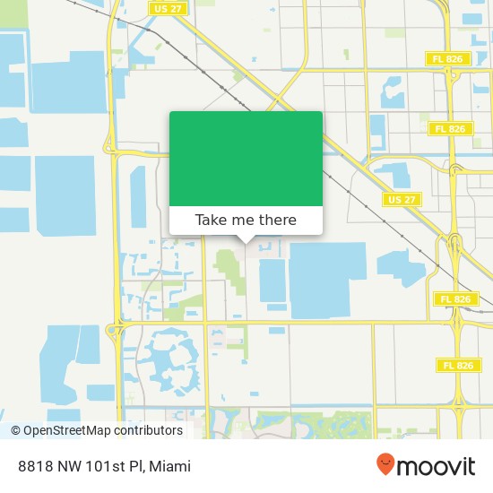 8818 NW 101st Pl map