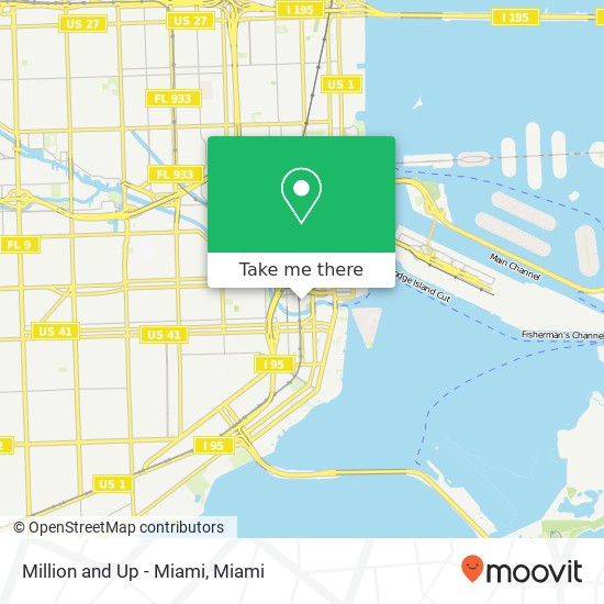 Million and Up - Miami map