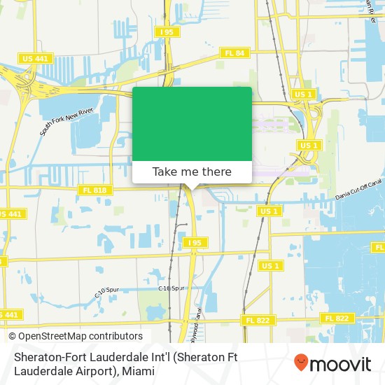 Sheraton-Fort Lauderdale Int'l (Sheraton Ft Lauderdale Airport) map