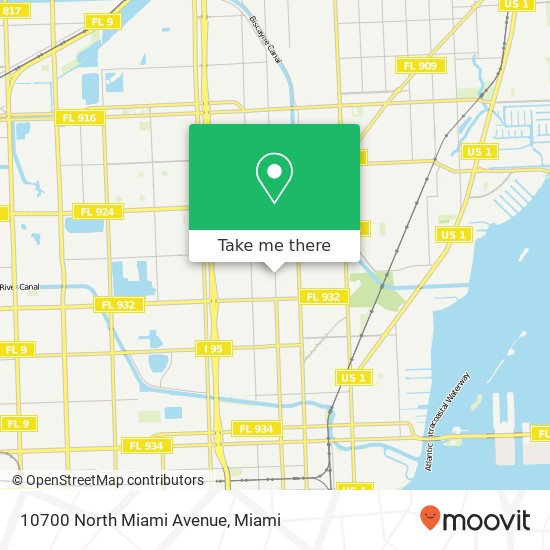 Mapa de 10700 North Miami Avenue