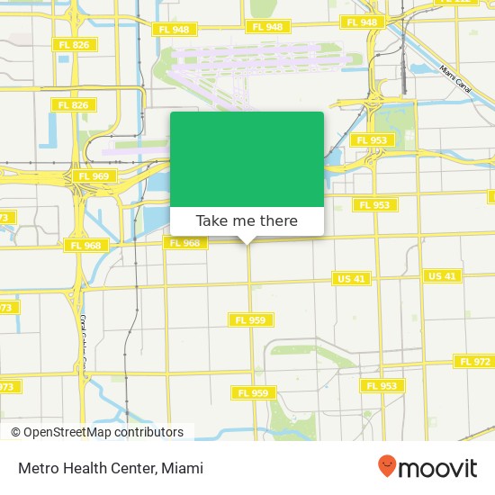 Metro Health Center map