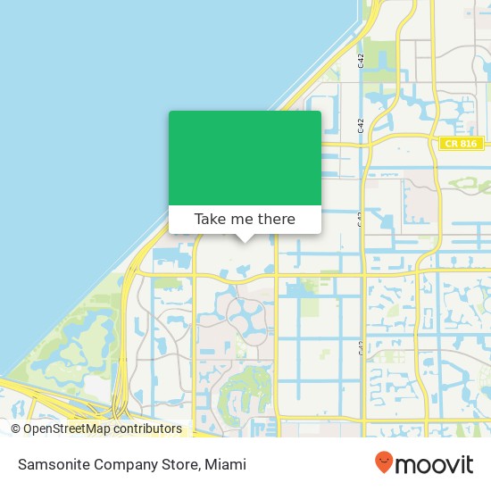 Mapa de Samsonite Company Store